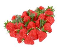 HXHWKEN 20 Pezzi Fragola Artificiale Finta Fragole Realistiche Rosse Fragole Artificiali di Plastica Frutta Finte per Casa Cucina Hotel Decorazione