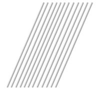 HXJDAM 12 barre in acciaio inox 3 mm x 200 mm - Barra in acciaio 304 ad alta durezza per saldatura/modellismo/fai da te, rotonda in acciaio inox anticorrosione, alternativa superiore alle aste in