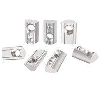 HXJDAM 40 pietre scanalate M6 con scanalatura a sfera di centraggio, 8 T, set di viti 30 serie M6, profilo in alluminio 30 x 30, dado scorrevole con sfera a molla per stampante 3D in alluminio C,