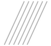 HXJDAM 6 pezzi di barre in acciaio inox, barre tonde in acciaio inox 5 mm x 200 mm, barre metalliche per il fai da te, barra tonda in acciaio inox 304, barre tonde in metallo, barra d'acciaio per