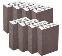 HXJDAM 8 spugne abrasive, in legno, 240 grana, carta vetrata, legno lavabile e riutilizzabile per lucidare vari materiali