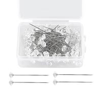 HXMJIED 100 spilli con testa in cristallo di diamante - Spilli a forma di fiore per decorazioni nuziali e fai da te cucito artigianato