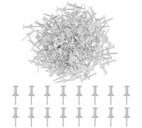 HXMJIED 200 Puntine Trasparenti In Plastica Con Testa In Plastica E Punta In Acciaio Per Poster Da Appendere Alla Parete, Bacheca In Sughero, Mappe, Foto