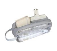 HXNH Astuccio in PVC trasparente resistente all'acqua, grande capacità, per scuola, ufficio, viaggi, organizer essenziale, Grigio