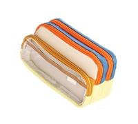 HXNH Astuccio per matite in stile giapponese Astucci estetici Astuccio per penne di grande capacità Forniture scolastiche Astuccio trasparente Astuccio per matite giapponesi Penna Scuola Forniture per