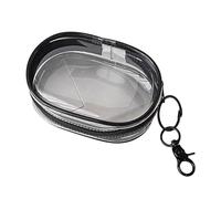 HXNH Custodie trasparenti portatili per elettronica con scomparti multipli per cavo di ricarica auricolari accessori elettronici custodia da viaggio trasparente, Nero