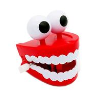 HXNH Giocattolo Realistico per Trucco, Non-Luminous Big White Teeth | Scherzo pratico complicato con la bocca a orologeria, scherzo giocattolo per feste, la bocca può saltare,