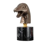 hxoity 12 Segni Zodiacali Teste di Rame Scultura retrò con Teste di Animali dello Zodiaco Cinese Decorazione da Esposizione Rame Fuso A Freddo Oggetto d'Arte per La Casa