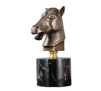 hxoity 12 Segni Zodiacali Teste di Rame Scultura retrò con Teste di Animali dello Zodiaco Cinese Decorazione da Esposizione Rame Fuso A Freddo Oggetto d'Arte per La Casa