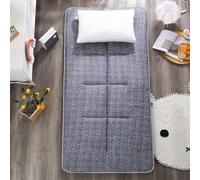 hxoity 5cm Spesso Stampato Materasso Tatami Giapponese Tessuto Spazzolato Morbido Con Doppio Antiscivolo Traspirante Topper Trapuntato Per Dormitorio E Casa Pieghevole Futon Materasso Singolo