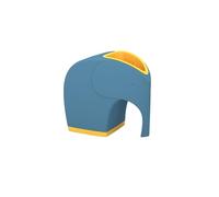 hxoity Dispenser Creativo per Tovaglioli di Carta A Forma di Elefante E Organizer da Scrivania con Contenitore Aggiuntivo Scatola per Fazzoletti 22,5 Cm X 14,5 Cm X 21,5 Cm(Blue)