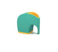 hxoity Dispenser Creativo per Tovaglioli di Carta A Forma di Elefante E Organizer da Scrivania con Contenitore Aggiuntivo Scatola per Fazzoletti 22,5 Cm X 14,5 Cm X 21,5 Cm(Green)
