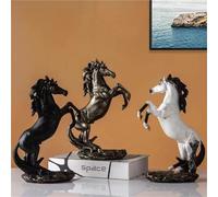 hxoity Elegante Scultura di Cavallo in Resina per Decorare La Casa E L'Ufficio Statuetta Unica E Regalo Perfetto per Gli Amanti Dell'equitazione Statua Equestre Arredamento Moderno per La Casa