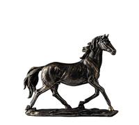 hxoity Elegante Scultura di Cavallo in Resina per Decorare La Casa E L'Ufficio Statuetta Unica E Regalo Perfetto per Gli Amanti Dell'equitazione Statua Equestre Arredamento Moderno per La Casa