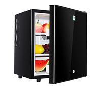 hxoity Mini Frigo 40L Da Tavolo, Refrigeratore Bloccabile Con Riscaldamento | Raffreddamento A Semiconduttore, 10~15°C, Aria Fredda Senza Brina, Doppio Vetro, Blocco Bambini, LED, Termostato Regolabile