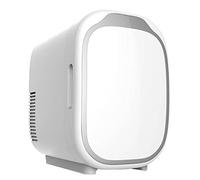 hxoity Mini Frigo 6L Per Cosmetici, Raffredd./Riscald. AC/DC Per Auto | Semiconduttore, Raffredda A 0°C (25°C Sotto Ambiente), Riscalda A 65°C, AC/DC, Maniglia, 6L Per Cosmetici/bevande