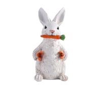 hxoity Ornamenti Artistici per La Casa con Coniglietti Ornamenti in Resina Statua di Coniglio Sculture Artistiche Dipinte Statuetta in Resina Decorazioni Regalo Adatta A Qualsiasi Tipo di Arredamento