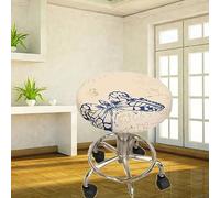 HXOUTGKP Bar Stool Covers Stretch Vanity Stool Slipcover 30-38/30 * 40Cm Jacquard Chair Seat Slipcovers/40#/30-36Cm