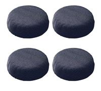 HXOUTGKP Grey Round Stool Cover, 4/1Pcs Round Bar Stool Covers, Washable Easy Soft And Durable, For 9.8-13.7In/25-35Cm Round Stool Square Stool/G/4Pcs