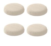 HXOUTGKP Grey Round Stool Cover, 4/1Pcs Round Bar Stool Covers, Washable Easy Soft And Durable, For 9.8-13.7In/25-35Cm Round Stool Square Stool/C/4Pcs