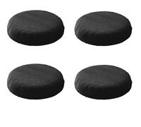 HXOUTGKP Grey Round Stool Cover, 4/1Pcs Round Bar Stool Covers, Washable Easy Soft And Durable, For 9.8-13.7In/25-35Cm Round Stool Square Stool/B/4Pcs