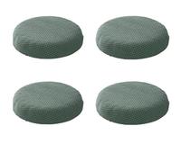 HXOUTGKP Grey Round Stool Cover, 4/1Pcs Round Bar Stool Covers, Washable Easy Soft And Durable, For 9.8-13.7In/25-35Cm Round Stool Square Stool/D/4Pcs
