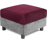 HXOUTGKP Square Ottoman Slipcover Stretch Foot Stool Cover Non Slip Footstool Protector Covers 40 * 40/45 * 45Cm Dustproof/10 @/45 * 45 cm