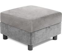 HXOUTGKP Square Ottoman Slipcover Stretch Foot Stool Cover Non Slip Footstool Protector Covers 40 * 40/45 * 45Cm Dustproof/11@/95 * 95 cm