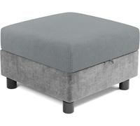 HXOUTGKP Square Ottoman Slipcover Stretch Foot Stool Cover Non Slip Footstool Protector Covers 40 * 40/45 * 45Cm Dustproof/3@/33 * 33 cm