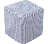 HXOUTGKP Square Ottoman Slipcover With Elastic Bottom Footstool Protector Covers Stool Ottoman Covers Stretch/i/30 * 30Cm