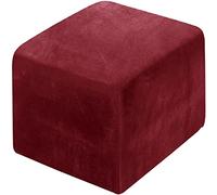 HXOUTGKP Square Ottoman Slipcover With Elastic Bottom Footstool Protector Covers Stool Ottoman Covers Stretch/T/33 * 33Cm