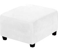 HXOUTGKP Square Ottoman Slipcover With Elastic Bottom Footstool Protector Covers Stool Ottoman Covers Stretch/Y/40 * 40Cm