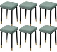 HXOUTGKP Stretch Ottoman Cover Rectangle,Ottoman Storage Bench Protector Covers For Living Room/Light Green/6Pcs