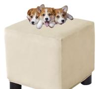 HXOUTGKP Stretch Square Slipcovers Jacquard Ottoman Footstool Protect Cover Washable/#15/100 * 100 cm