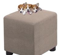 HXOUTGKP Stretch Square Slipcovers Jacquard Ottoman Footstool Protect Cover Washable/#9/100 * 100 cm