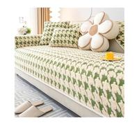 HXPKKX KANGYEBAIHUODIAN Adatto for cuscino for divano in velluto pied de poule di agnello, cuscino invernale in peluche ispessito, copridivano antiscivolo in tessuto.