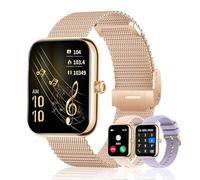 HXQHSTBG Smartwatch Donna Stylish 1.81" - Con Chiamate Bluetooth, Monitor Cardiaco, Sveglia Inteligente, Passimetro, 3 Fettuccine Interchangeabili, IP67 Impermeabile, Android & iOS Compatibile.
