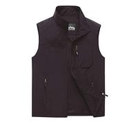 HXR Horse Clamp Multiple Pocket Spalla Estiva Fotografica Uomo Sottile Tasca Serbatoio Da Pesca Outdoor Uomo Grandi Dimensioni Gilets (Colore: Blu scuro, Taglia 7XL)