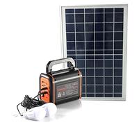 HXRHDX generatore di Corrente Solare 8000mah Centrale elettrica a Batteria di Grande capacità con Pannelli Inclusi Illuminazione Ricarica impianto fotovoltaico Multifunzionale