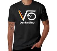 HXRUIAV Danke SEB Sebastian Vettel Logo T-Shirt Baggy Shirts Vintage Anime Figures Funny Men