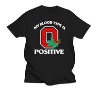HXRUIAV Men T Shirt My Blood Type Is O Positive State of Ohio Pride Women