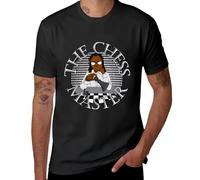 HXRUIAV The Chessmaster T-Shirt Plus Sizes Summer Tops Plain Black Men