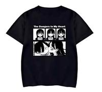 HXRUIAV The Dangers in My Heart 2024 T-Shirt Anime Merch Casual Short Sleeved Unisex Tee