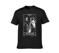 HXRUIAV The Reaper - Death Evil Skull T-Shirt Vintage customizeds Men