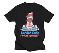 HXRUIAV Where Waldo T Shirt Top Wally Books Book Funny Meditation Tops Print Letters Men 2019 Latest Simple Style