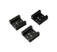 HXSCOO 10 PCS 45x45x14mm Dissipatore di Calore Raffreddamento FinRadiatore di Raffreddamento Dissipatore di Calore in Alluminio for TO3 A-3 Transistor