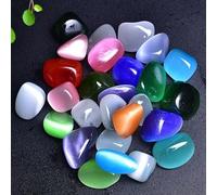 HXSCOO 15-30mm Dimensioni Quarzo Naturale Occhio di Gatto Pietra di Cristallo Guarigione Pietra Colorata Ghiaia Campione Acquario Serbatoio di Pesce Decorazione