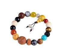 HXSCOO Bracciale con diciotto semi di Bodhi Bracciale a mano in stile agata con diciotto semi di Buddha