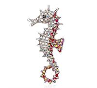 HXSCOO Carino Lumaca di Mare Delfino Acquatico Animale Strass Pesce Spille for Le Donne Design Spilla Spilla Gioielli Regali Accessori (Color : BC18Y0193)