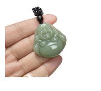 HXSCOO Ciondolo Buddha di Giada Bianca Naturale Cinese Topazio Femminile Buddha Maitreya Collana di Buddha Che Ride Gioielli di personalità Personalizzati (Color : A)
